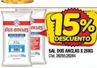 Supermercados Yaguar Dos Anclas Sal 25kg oferta