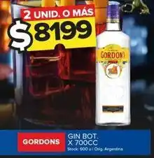 Carrefour Maxi Gordon's - gin bot oferta
