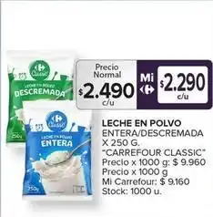 Carrefour Maxi Carrefour - leche en polvo oferta