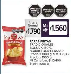 Carrefour Maxi Carrefour - papas fritas oferta