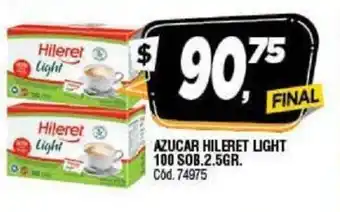 Supermercados Yaguar Hileret Light Azucar 100 sob. 2.5gr oferta