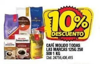 Supermercados Yaguar Las Marcas Café Molido Todas 125g 150 500 1kg oferta