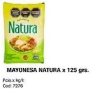 Maxiconsumo MAYONESA NATURA x 125gr oferta