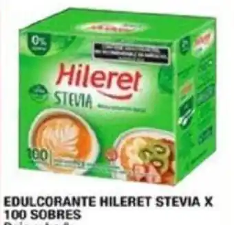 Maxiconsumo EDULCORANTE HILERET STEVIA X 100 SOBRES oferta