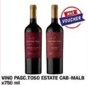 Maxiconsumo VINO PASC.TOSO ESTATE CAB-MALB x 750ml oferta