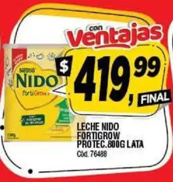 Supermercados Yaguar Nido Fortigrow Leche Protec. 800g Lata oferta