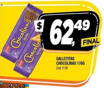Supermercados Yaguar Chocolinas Galletita 170g oferta