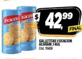 Supermercados Yaguar Vocación Acaram. Galletitas 145g oferta