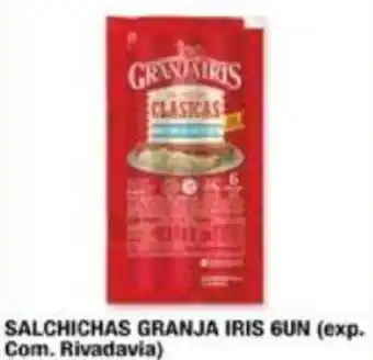 Maxiconsumo SALCHICHAS GRANJA IRIS 6UN oferta