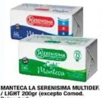 Maxiconsumo MANTECA LA SERENISIMA MULTIDEF. LIGHT 200GR oferta