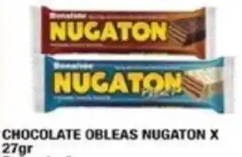 Maxiconsumo CHOCOLATE OBLEAS NUGATON X 27GR oferta