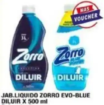 Maxiconsumo JAB.LIQUIDO ZORRO EVO-BLUE DILUIR X 500ml oferta