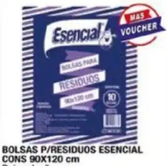 Maxiconsumo BOLSAS P/RESIDUOS ESENCIAL CONS 90X120 cm oferta