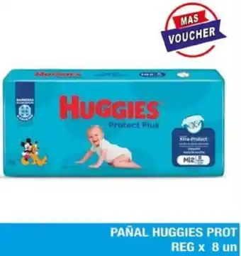 Maxiconsumo PAÑAL HUGGIES PROT REG x 8 un oferta