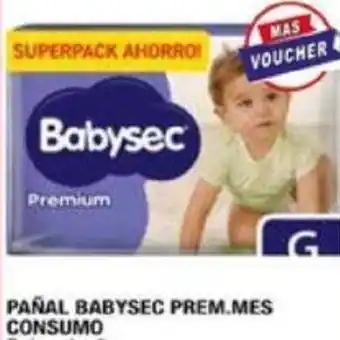 Maxiconsumo PAÑAL BABYSEC PREM.MES CONSUMO oferta
