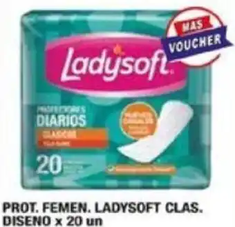 Maxiconsumo PROT. FEMEN. LADYSOFT CLAS. DISENO x 20 un oferta