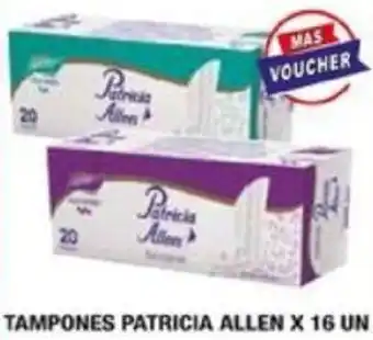 Maxiconsumo TAMPONES PATRICIA ALLEN X 16 UN oferta
