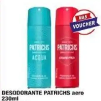 Maxiconsumo DESODORANTE PATRICHS aero 230ml oferta