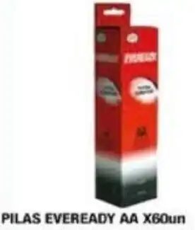 Maxiconsumo PILAS EVEREADY AA X 60un oferta