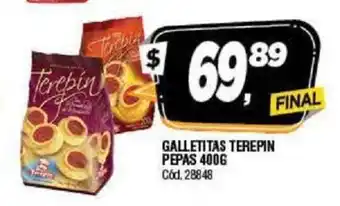 Supermercados Yaguar Terepin Pepas Galletitas 400g oferta