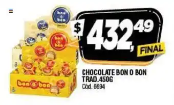 Supermercados Yaguar Bon O Bon Chocolate Trad. 450g oferta