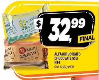 Jorgito Chocolate Alfajor 55g N14