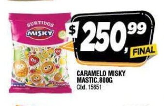 Supermercados Yaguar Misky Mastic. Caramelo 800g oferta
