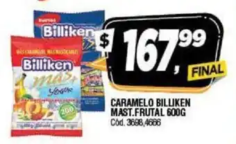 Supermercados Yaguar Billiken Mast. Frutal Caramelo 600g oferta
