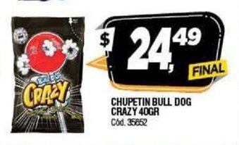Bull Dog Crazy Chupetin 40gr