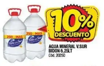 Supermercados Yaguar Villa del Sur Agua Mineral Bidon 6.25Lt oferta