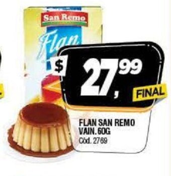 Supermercados Yaguar San Remo Flan Vain. 60g oferta