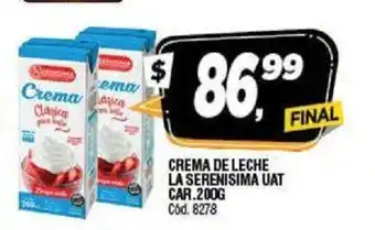 Supermercados Yaguar La Serenisima Crema de Leche Uat Car. 200g oferta