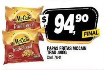Supermercados Yaguar Mc Cain Papas Fritas Tradicional 400g oferta