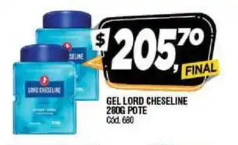 Supermercados Yaguar Lord Cheseline Gel 280g Pote oferta