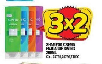 Supermercados Yaguar Swing Shampoo/Crema Emjuague 200ml oferta