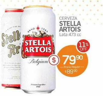 Alvear Cerveza Stella Artois Lata 473 cc oferta