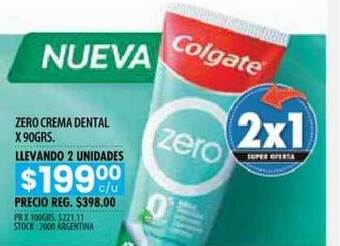 Pigmento Zero Crema Dental x 90 grs. oferta