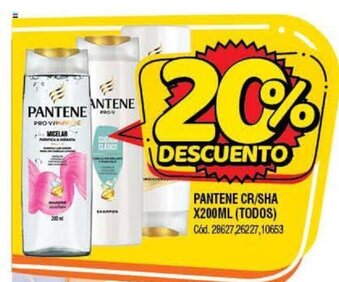 Supermercados Yaguar Pantene Cr/Sha x200ml (Todos) oferta