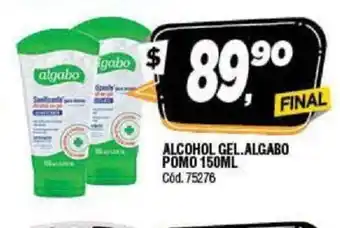 Supermercados Yaguar Algabo Alcohol Gel. Pomo 150ml oferta