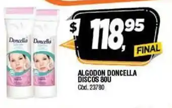 Supermercados Yaguar Doncella Discos Algodon 80u oferta