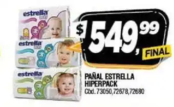 Supermercados Yaguar Estrella Hiperpack Pañal oferta