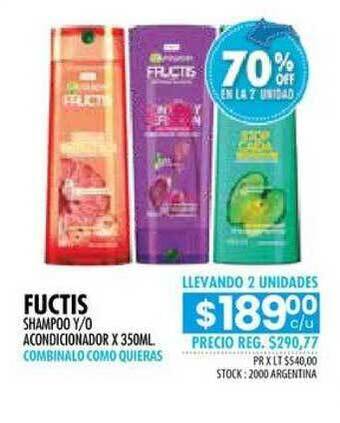 Pigmento Fuctis Shampoo Y O Acondicionador x 350ml oferta