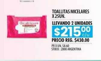 Toallitas Micelares x 25 Un.