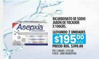 Pigmento Bicarbonato De Sodio Jabón De Tocador x 100grs oferta