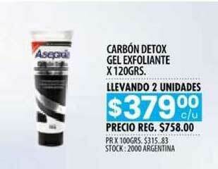 Pigmento Carbón Detox Gel Exfoliante x 120grs oferta
