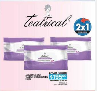 Pigmento Agua Micelar 5 En 1 Toallitas Desmaquillantes x 40un oferta