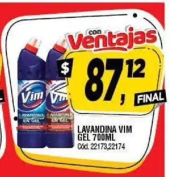 Supermercados Yaguar Vim Lavandina Gel 700ml oferta