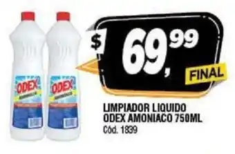 Supermercados Yaguar Odex Limpiador Liquido Amoniaco 750ml oferta