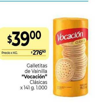 La Anonima Galletitas De Vainilla Vocación Clásicas x 141g oferta