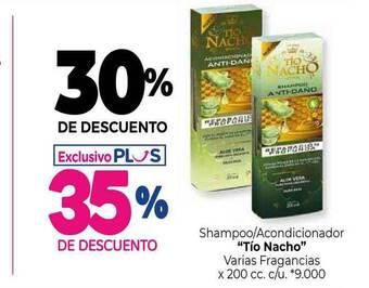 La Anonima Shampoo Acondicionador Tío Nacho Varias Fragancias 30% De Descuento x 200cc oferta